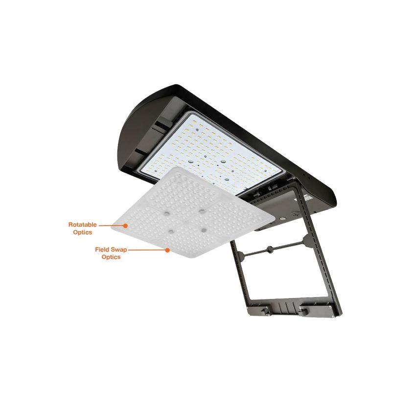 330W-450W Multi-Power Tri-Color 480V Rotatable Lens Area LED Light-ENV