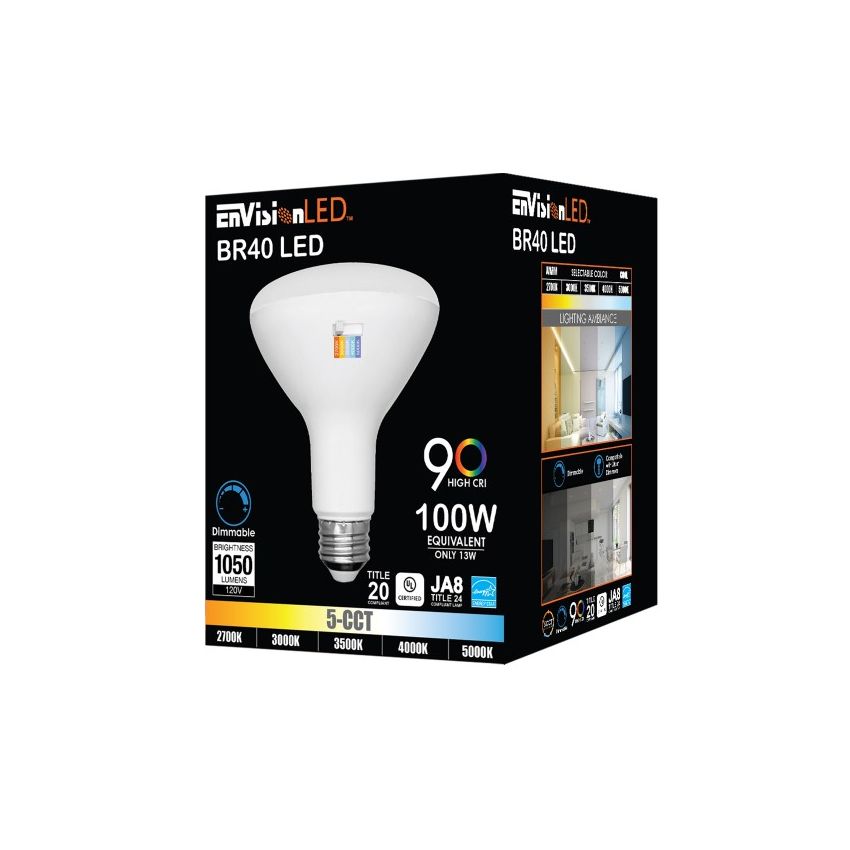 BR40 13W 5CCT Dimmable LED Bulb-ENV