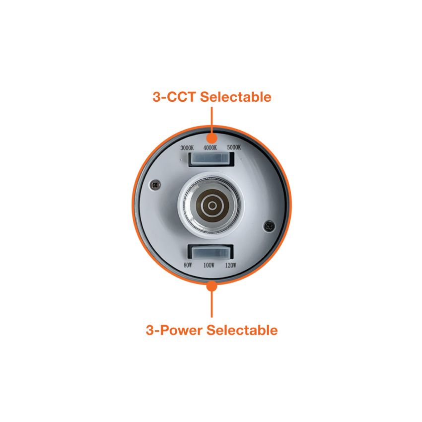 54/63/80W Tri-Color Corn Bulb-ENV