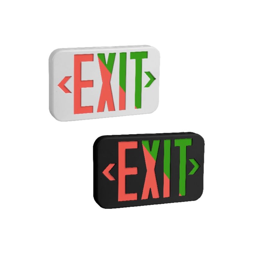 Single/Double Faced Two Color Emergency LED Exit Sign-ENV