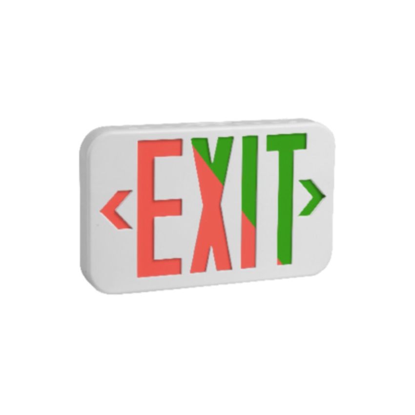 Single/Double Faced Two Color Emergency LED Exit Sign-ENV