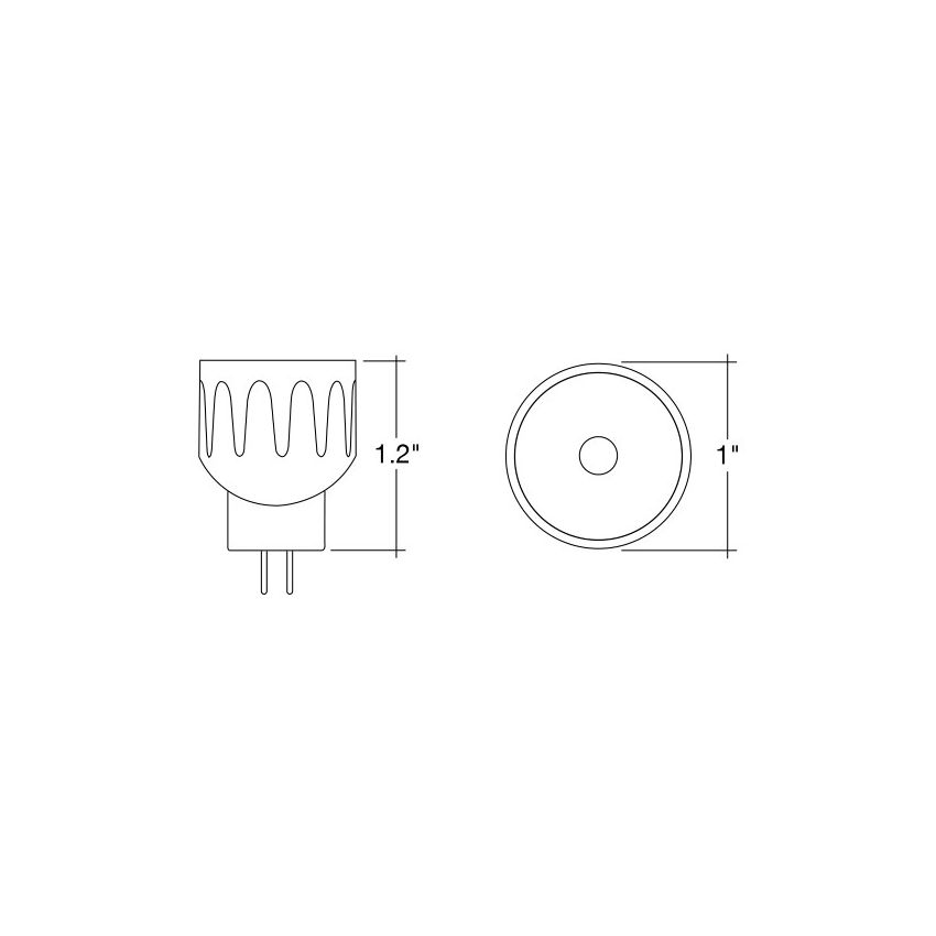 2.5W MR8 Wet Location LED Bulb-ENV