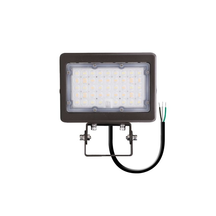 35W/50W Dual-Power Tri-Color Trunnion Mount LED Flood Light w/ Photocell-ENV
