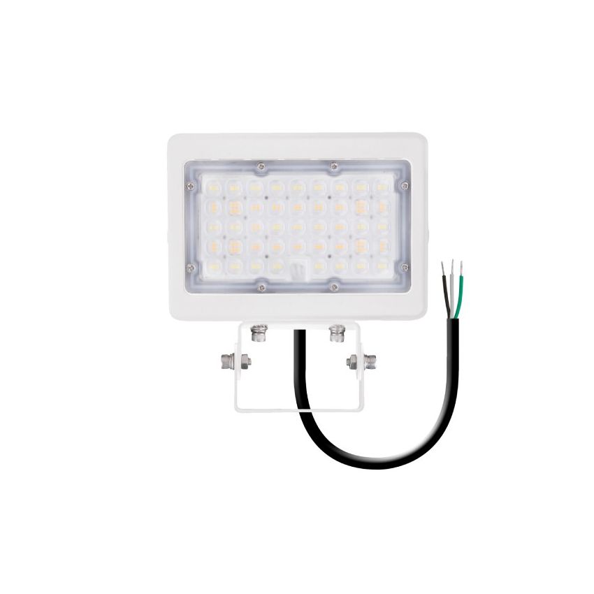 35W/50W Dual-Power Tri-Color Trunnion Mount LED Flood Light w/ Photocell-ENV