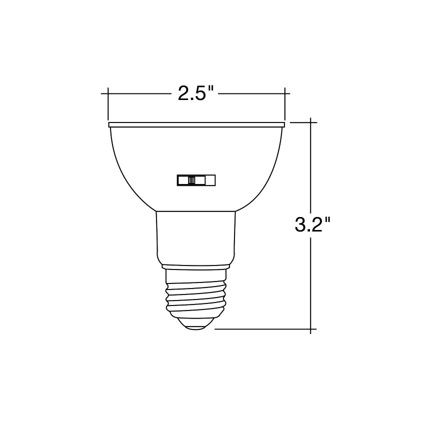 PAR20 7W 5CCT Dimmable LED Bulb-ENV