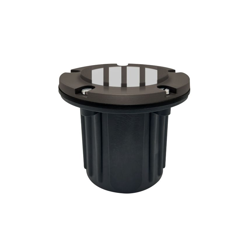 Solid Brass In-Ground Ribbed Lens Well Light-ENV