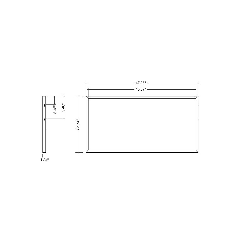 30W/40W/50W 2X4 Multi-Color Surface Mount Fixture-ENV