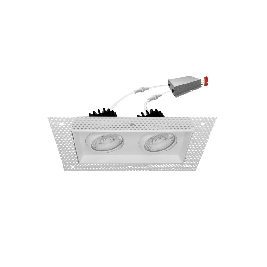 2 Head Multi-Color Trimless Square Down Light-ENV
