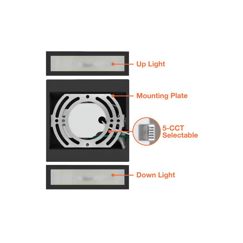 15W Up and Down Mini Wall Sconce-ENV