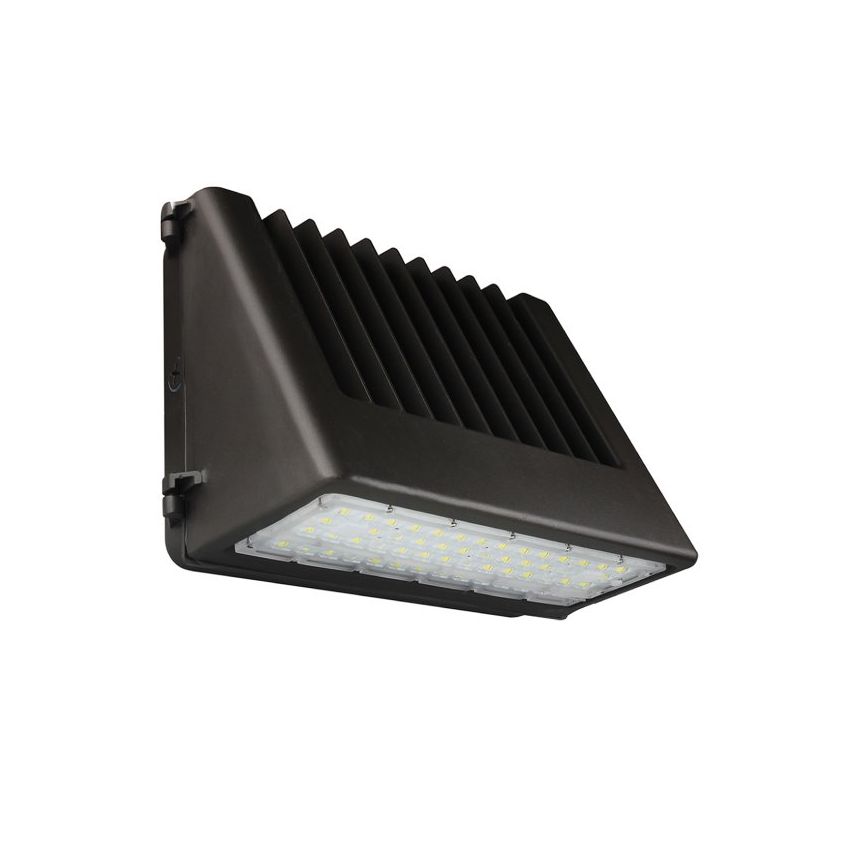 16/32/48/64/80W Tri-Color Cut Off Wall Pack w/ Photocell-ENV