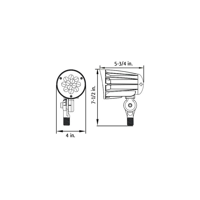 28W LED Outdoor Bronze Bullet Spot Light-WST