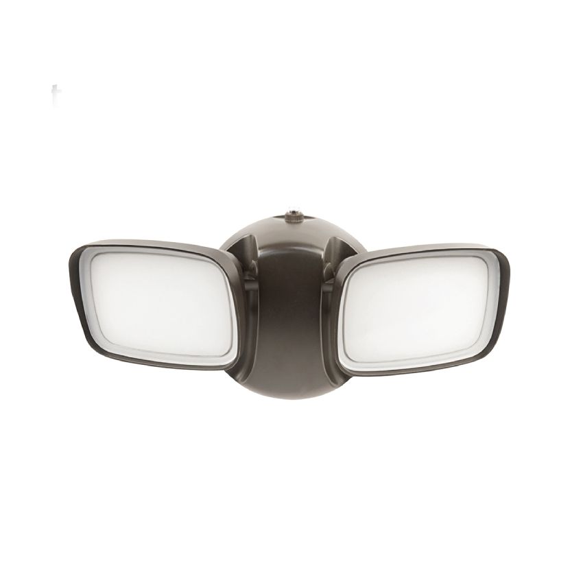 2-Head Bronze Dusk to Dawn LED Security Light-FT