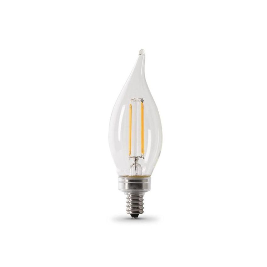 E12 5.5W Flame Tip LED Filament 2PK-FT