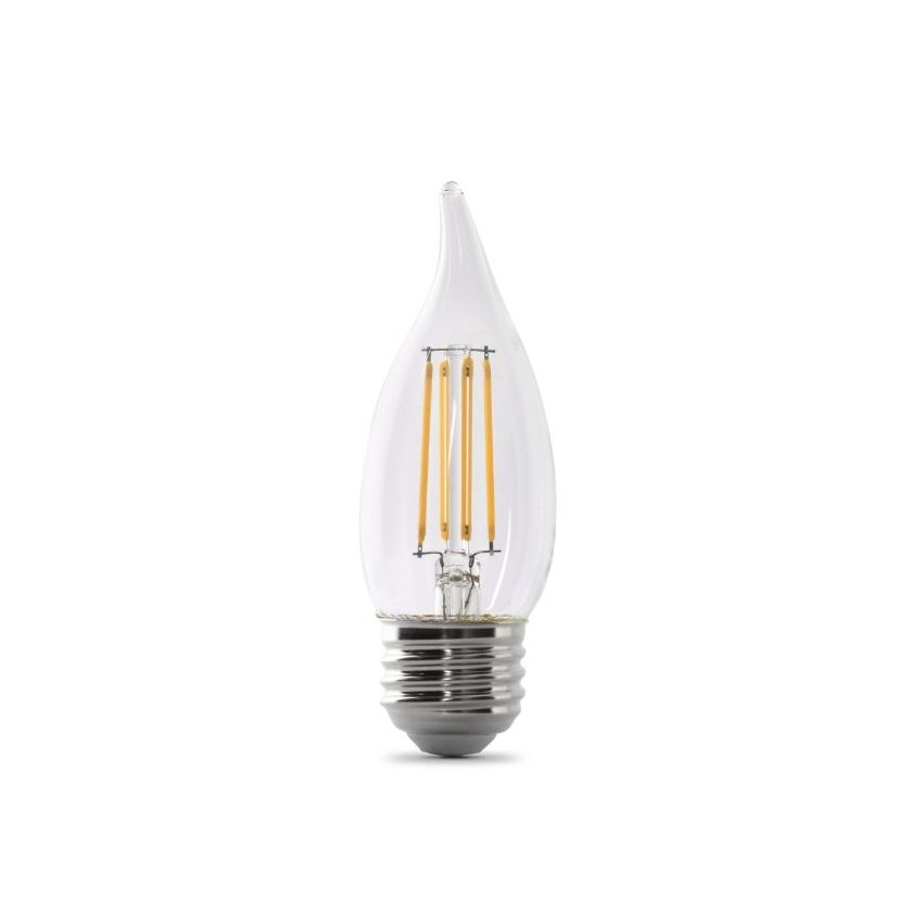 5.5W Flame Tip Candelabra E26 2 Pack-FT