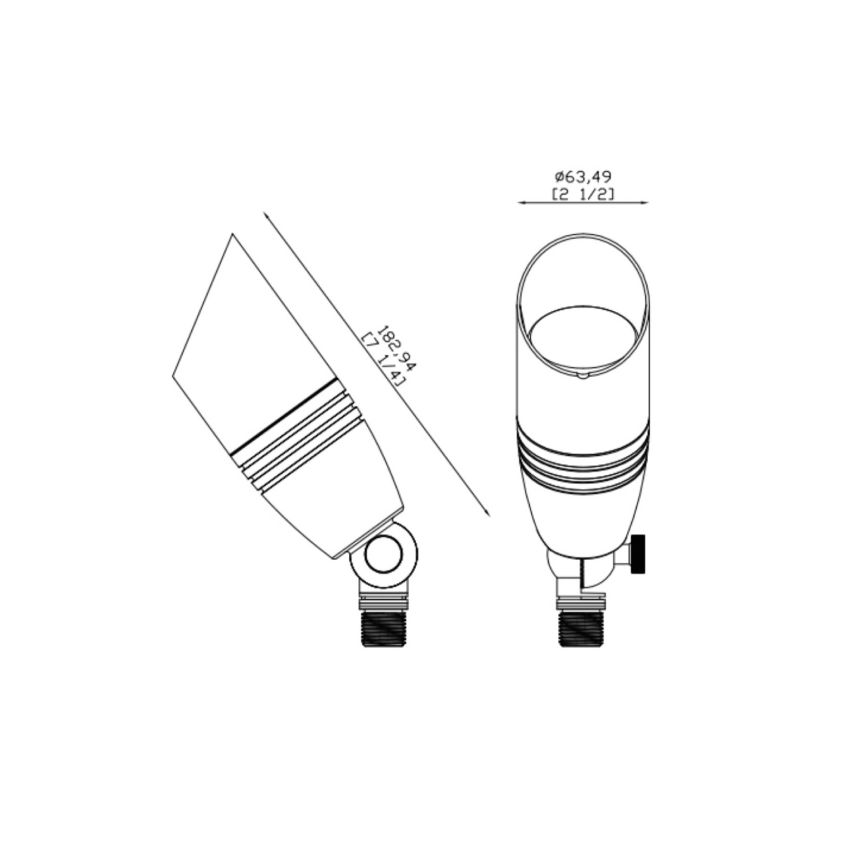 Black Aluminum LED Spot Up Light-JET