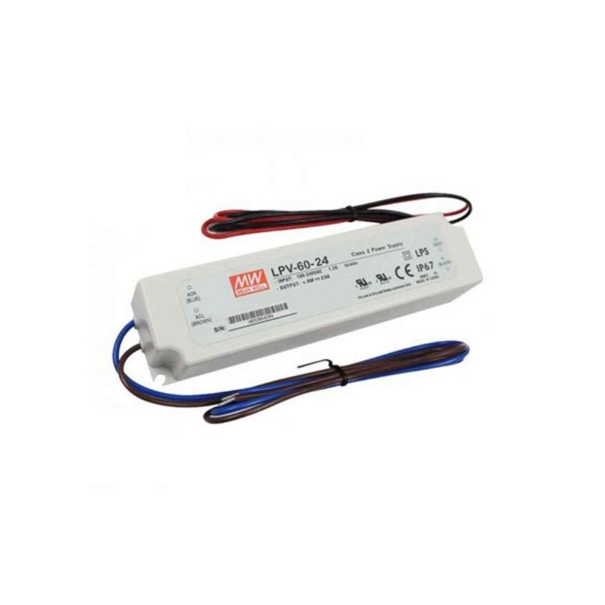 60W 24V Meanwell Outdoor LED Power Supply-MW