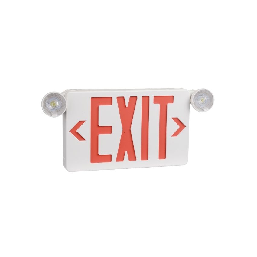 3W Mini Combo Emergency Exit Sign w/ Battery Back up