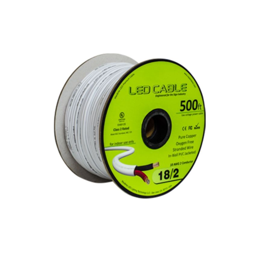 18/2 Class 2 LED Cable 500'-MAX