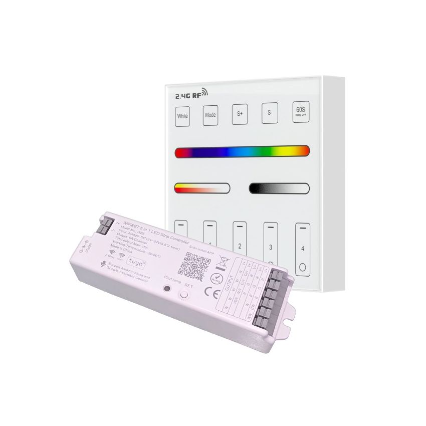 RGB + Tunable White 4 Zone Wall Remote Controller Set