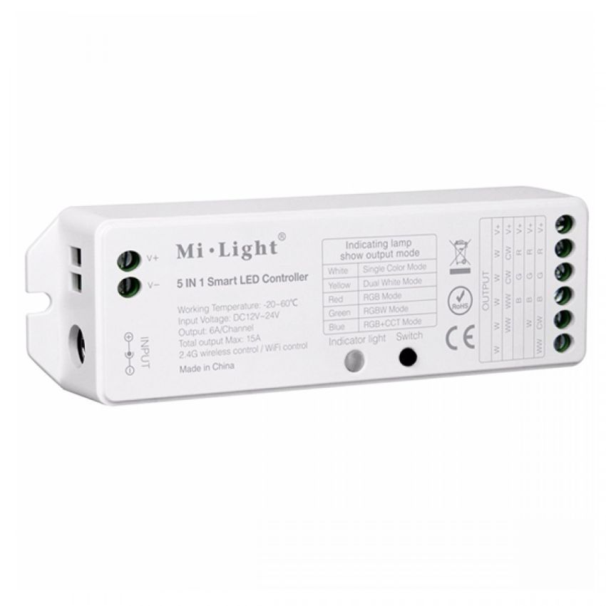 RGB + Tunable White 8 Zone Mi Light Controller Set