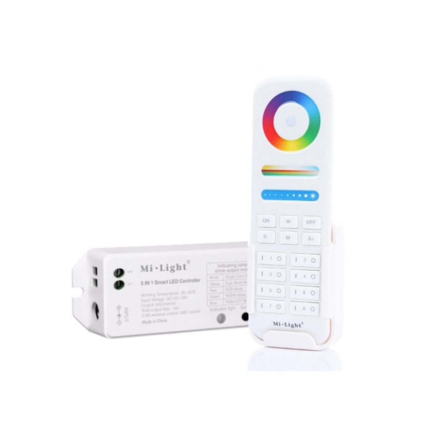 RGB + Tunable White 8 Zone Mi Light Controller Set