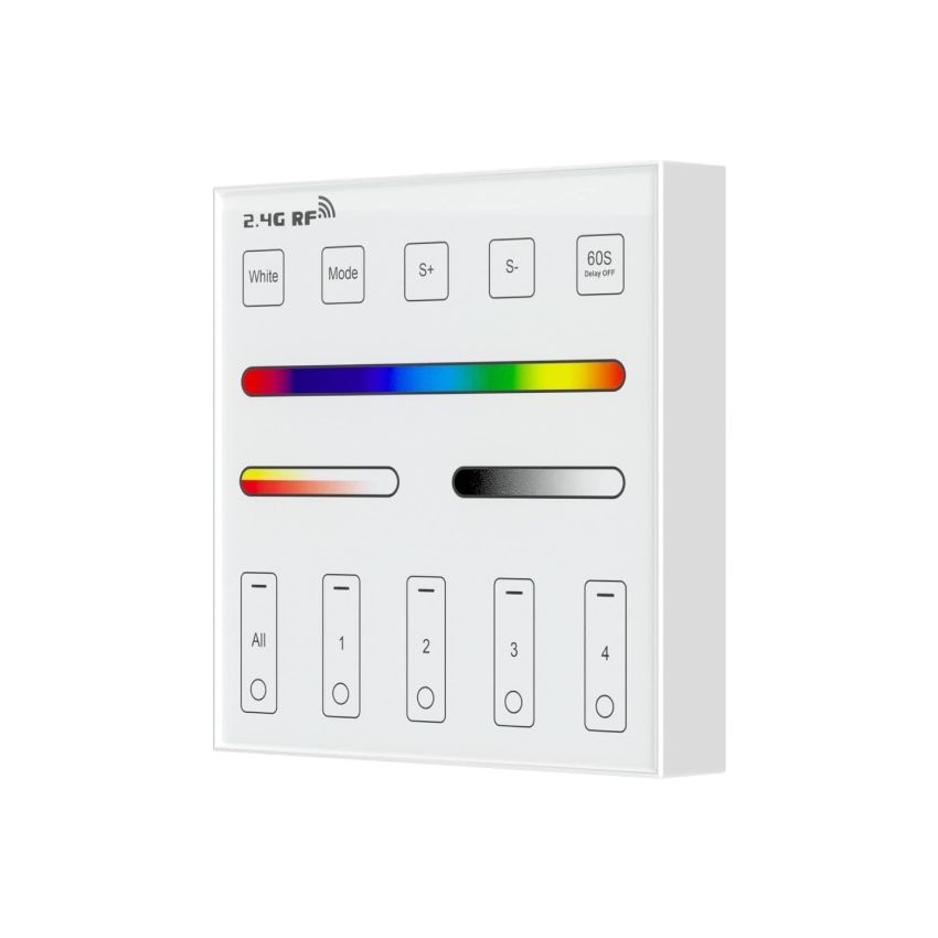 Wall Mount 4 Zone RGB + Tunable White Remote
