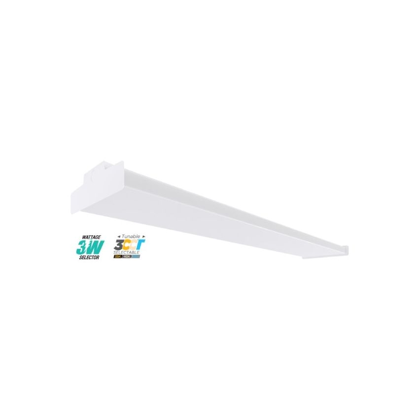 4' Tri-Color Multi-Wattage Wrap Around Fixture-POR