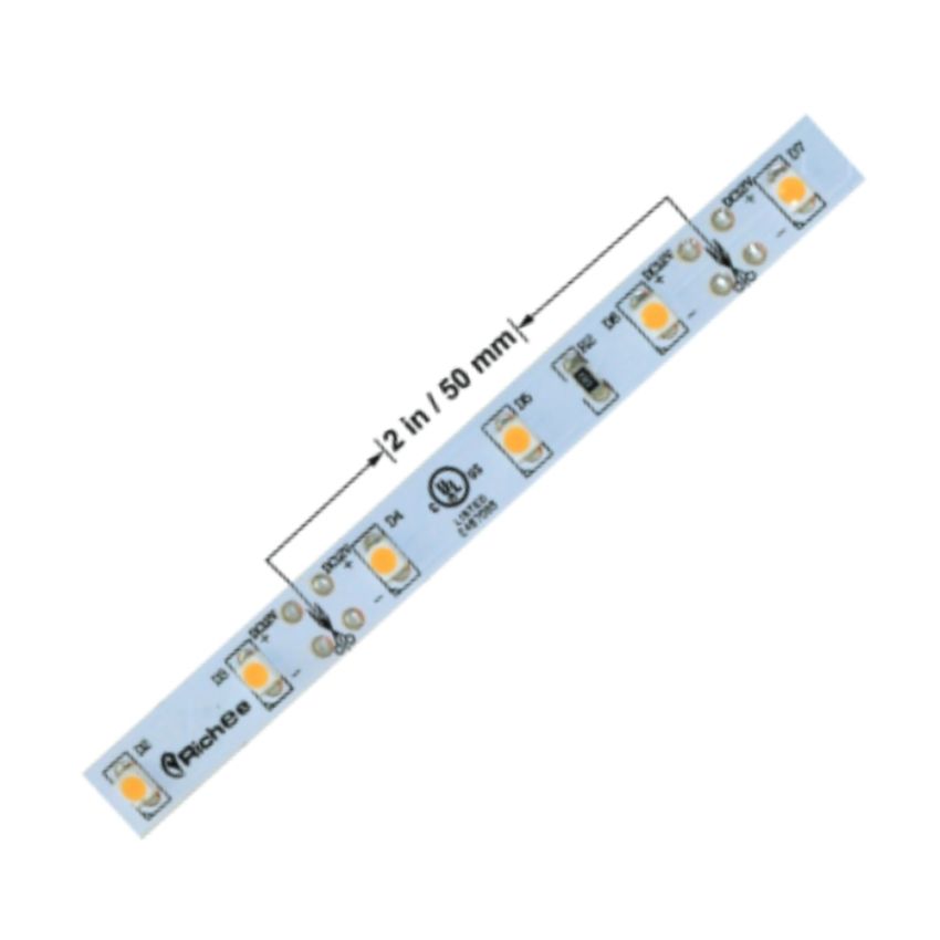 1.5W/ft Decorative UL LED Strip SMD3528 60/m 16'-RCH