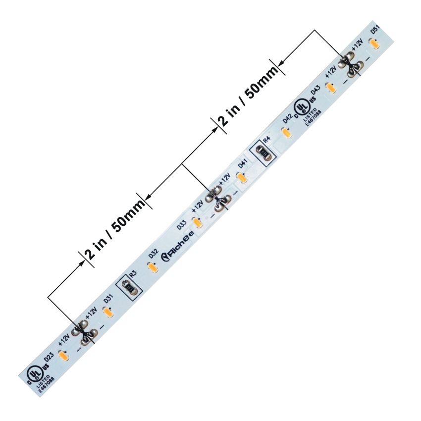 2W/ft Accent UL LED Strip SMD3014 60/m 16'-RCH