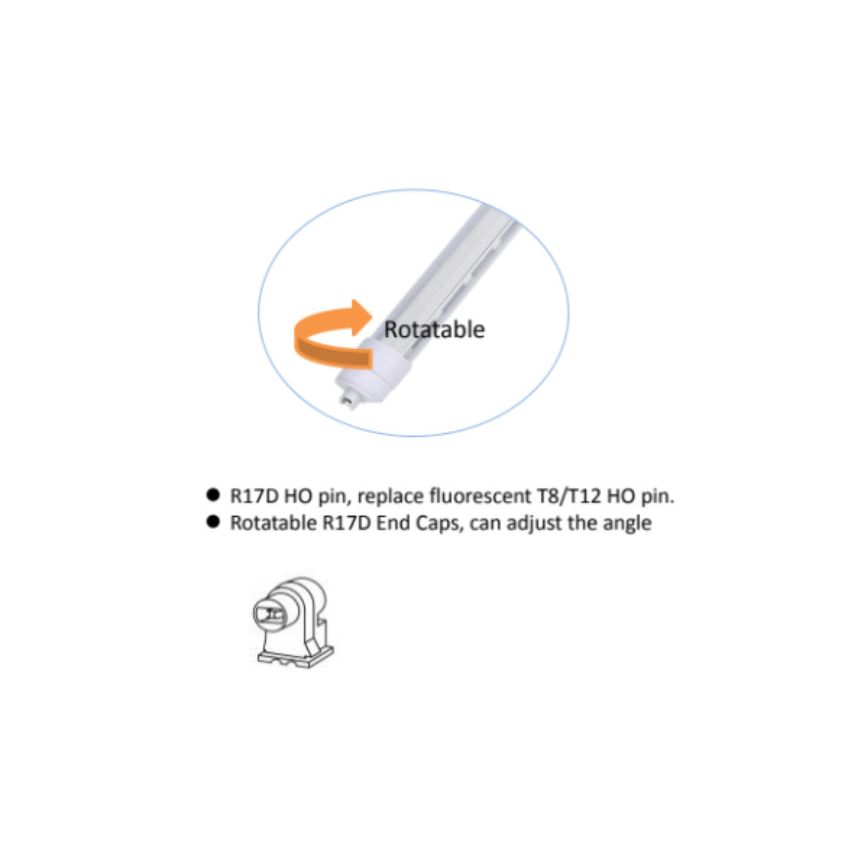 5' 360° High Output LED 120-277V Sign Tube Light-JAS