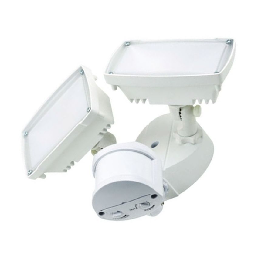 2-Head White LED Security Light-SAB