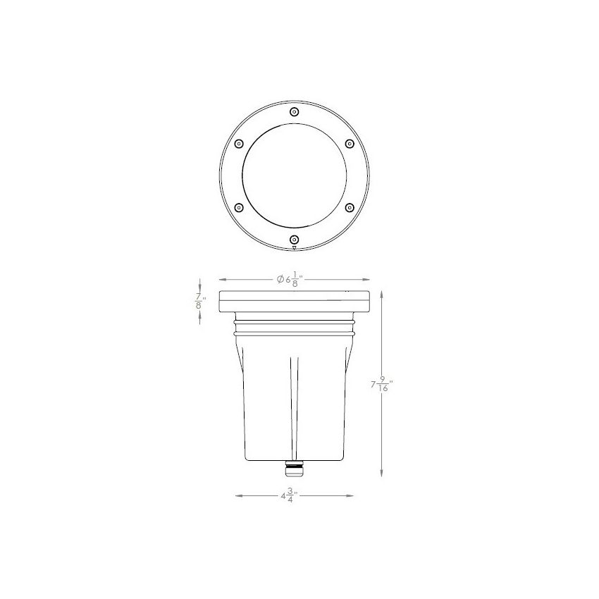 4W-24W Drive Over Aluminum Well Light-WAC