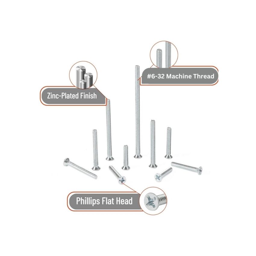 Flat Head 6-32 Screw Kit-WC