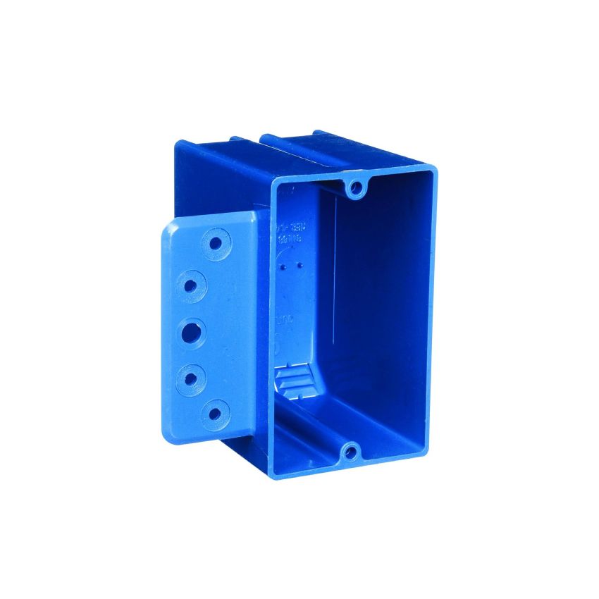 100pcs Single Gang Plastic Outlet Box With Side Bracket