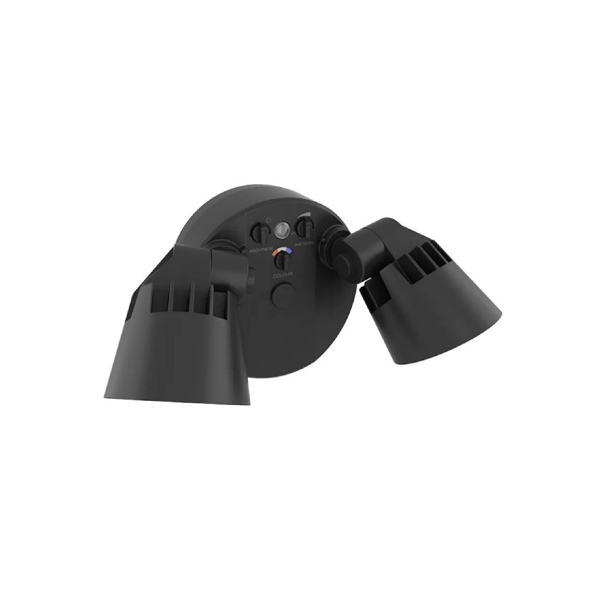2-Head Dual-Power Tri-Color Motion LED Security Light-WST