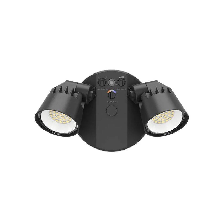 2-Head Dual-Power Tri-Color Motion LED Security Light-WST