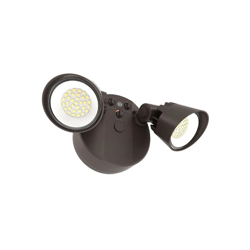 2-Head Dual-Power Tri-Color Motion LED Security Light-WST