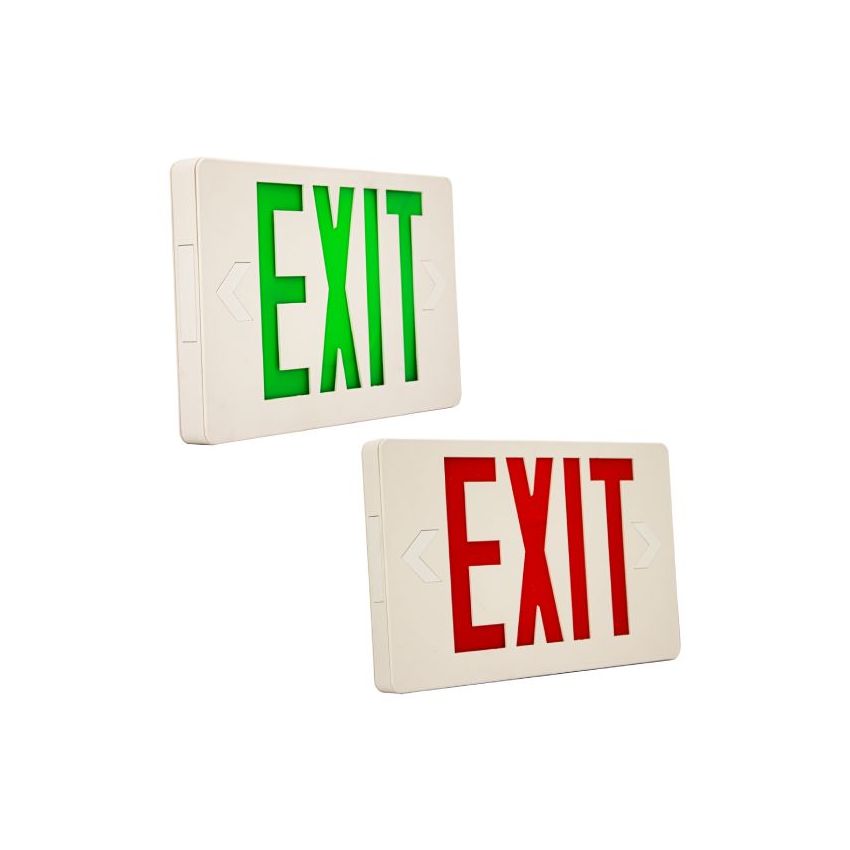 Super Slim Exit Sign  w/ Battery Back Up