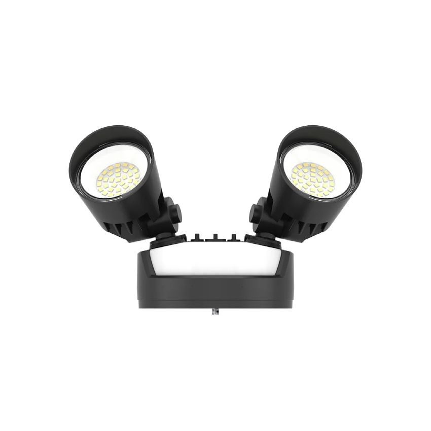2-Head Dual-Power Tri-Color LED Security Light-WST