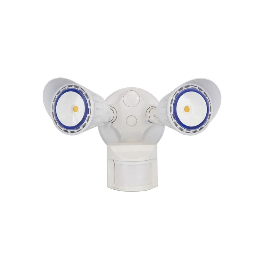 2-Head Dimmable LED Security Light w/ Motion-WST