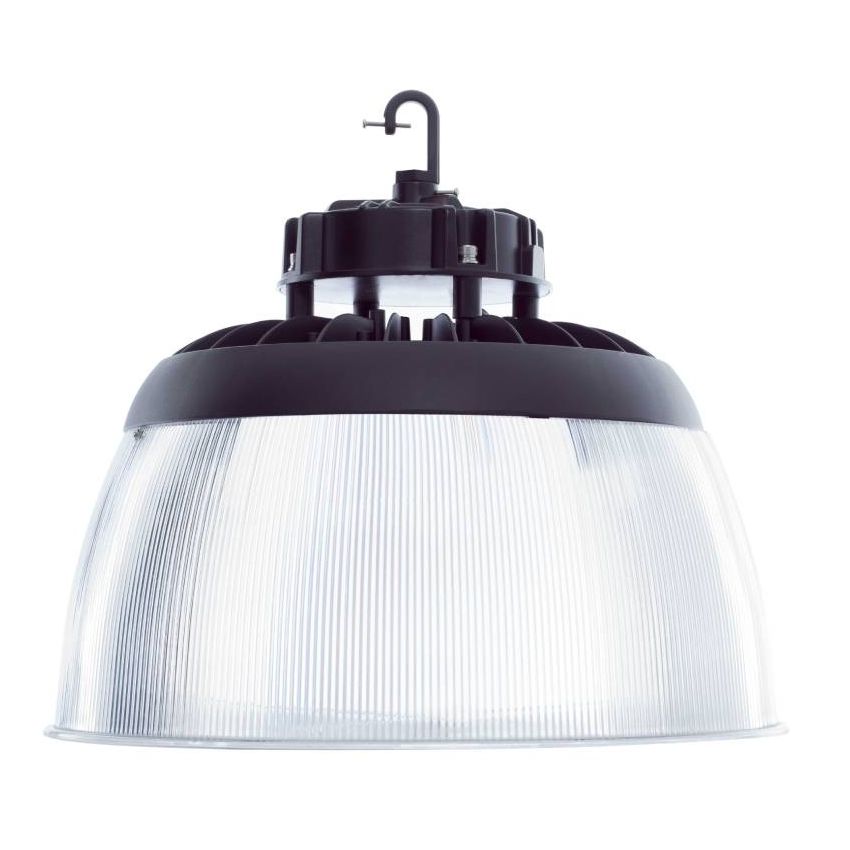 150W Sleek UFO LED High Bay Light w/ Reflector-WST-Polycarbonate Reflector-5000k-black