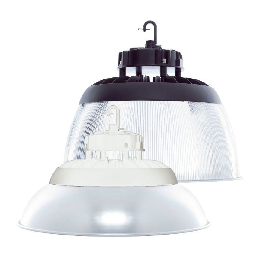 150W Sleek UFO LED High Bay Light w/ Reflector-WST-Aluminum Reflector-5000k-black