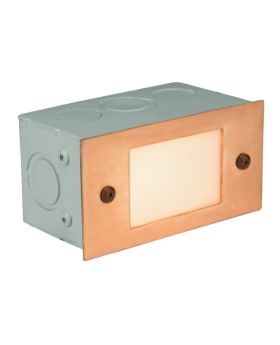 4" Open Window Copper Cover LED Step Light 360C-CL