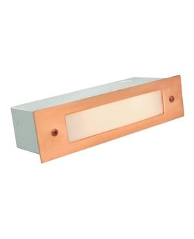 8" Open Window Copper Cover LED Step Light 366C-CL