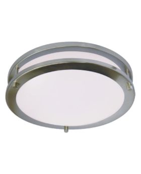 25W 16" Tri-Color Satin Nickel Ceiling Fixture-CTL