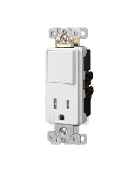 15A Single Pole Stack Switch and Receptacle-EN