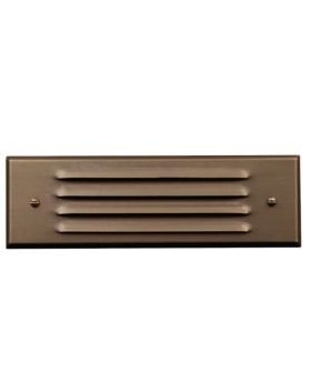 8" Double Louver Solid Brass Step Light-LC