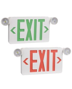 3W Mini Combo Emergency Exit Sign w/ Battery Back up