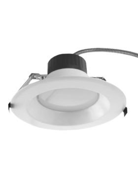 8" Selectable Wattage and Tri-Color Commercial Down Light-POR