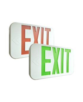 Red/Green Two Color Emergency LED Exit Sign-ENV